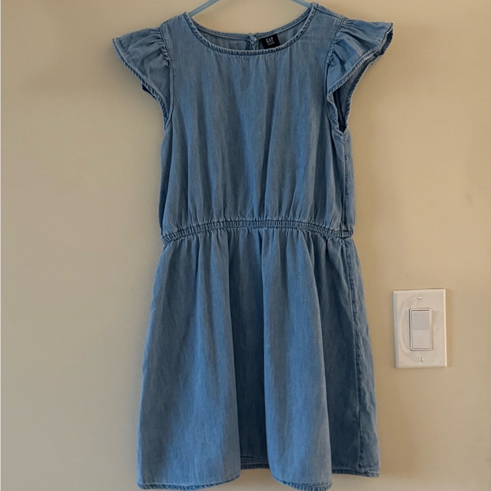 {Gap}-Size:M- Short Sleeve Girls Denim Dress